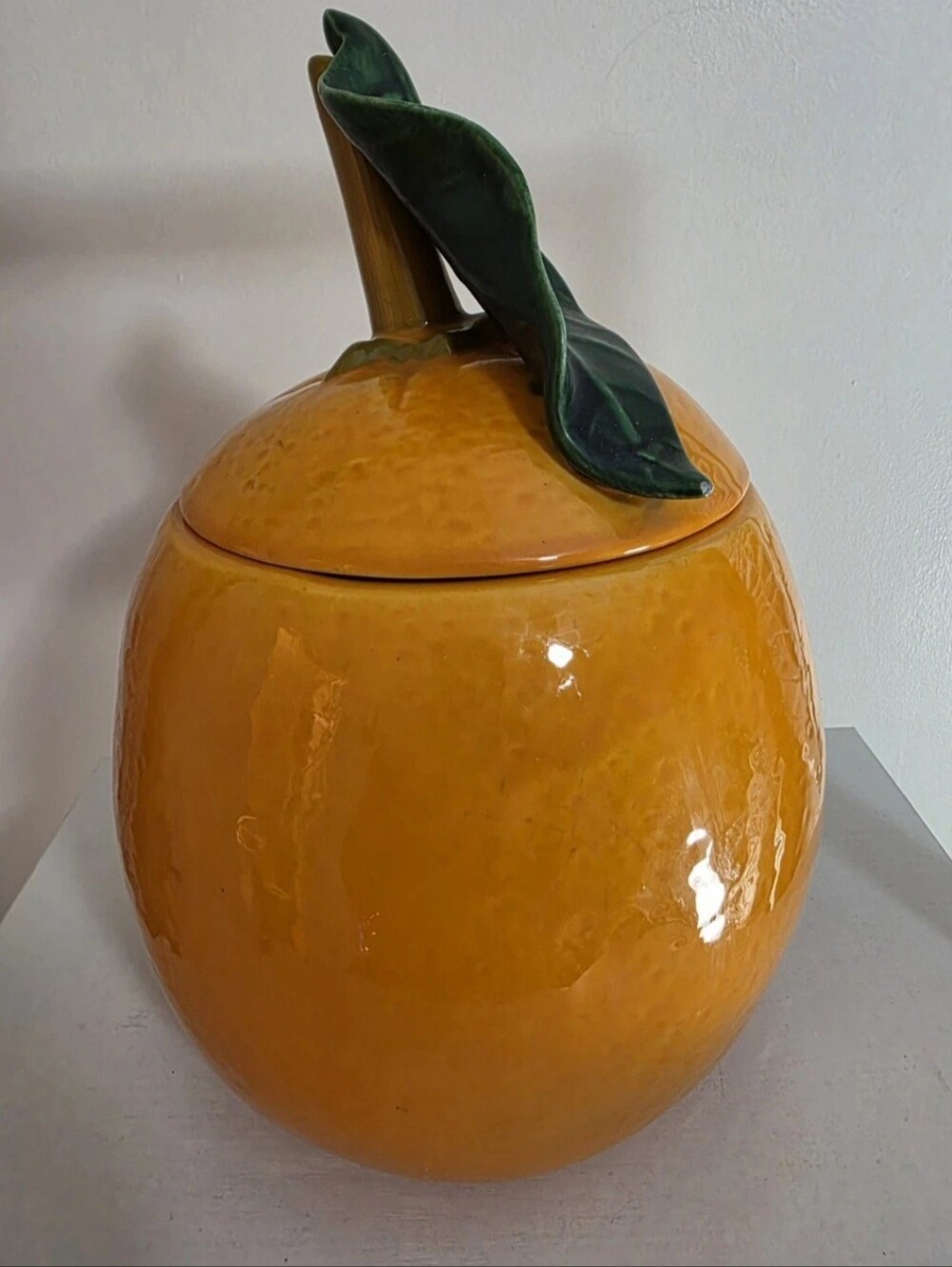 Vintage California Orange Cookie Jar Citrus Mid Century Modern Florida Retro
